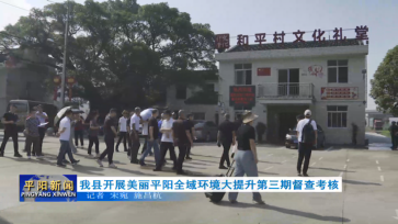 我縣開展美麗平陽全域環(huán)境大提升第三期督查考核